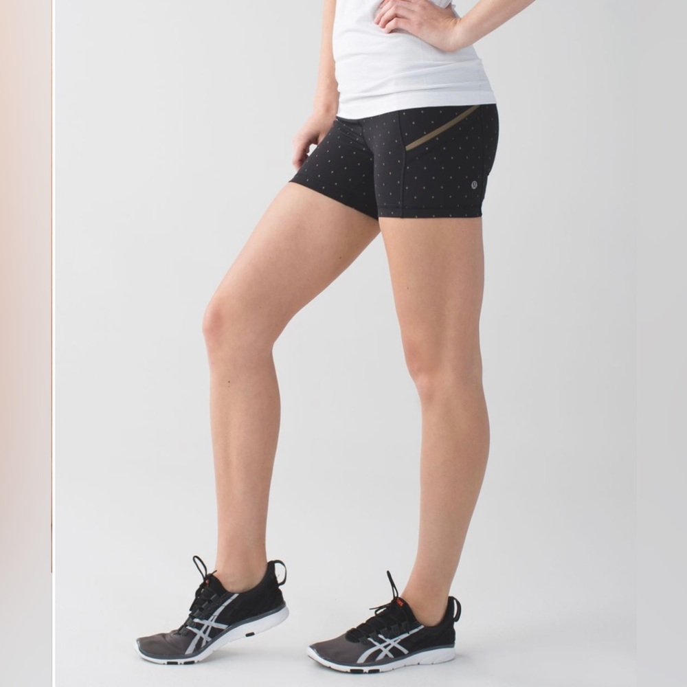 Lululemon Women’s What The Sport Short Size 2 Nightfall Black